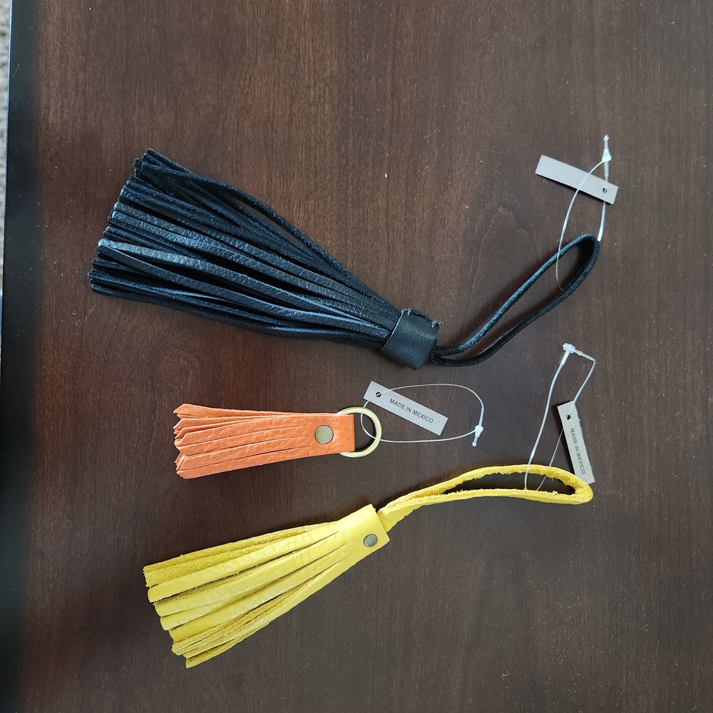 Portland Leather Tassel Bag Charms